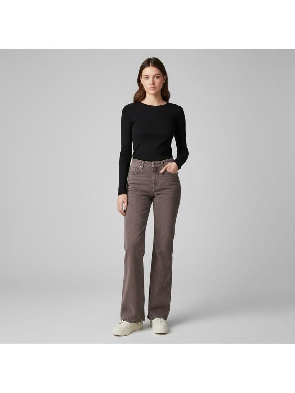 YFB Young Fabulous & Broke Flare Leg Jeans
Mauve Brown color Sz Small S New